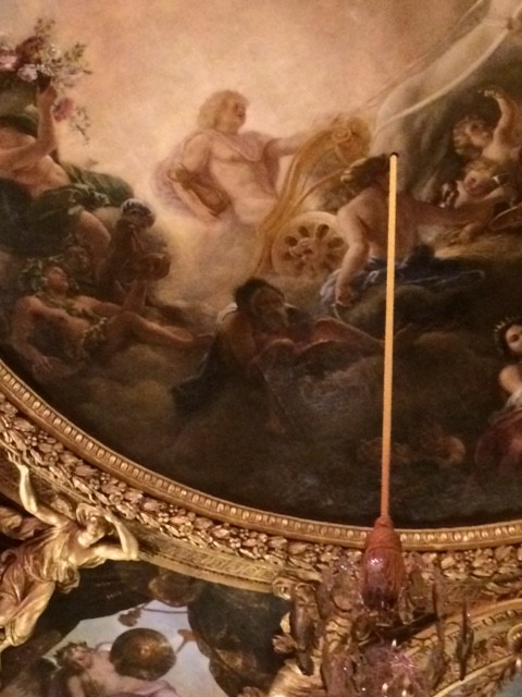 Ceiling fresco at the Apollo Salon