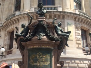 We took my parents to Paris for their 50th anniversary. It was my third visit, and instead of the usual tourist photos, I was drawn to taking some shots of sculpture, artwork and architecture, naturally of a classical and heroic style. This of course is from the steps of Opera Garnier.
