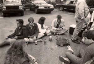 Yeah, that's me, 2nd from the left, in shades, tailgating at a Grateful Dead show.
